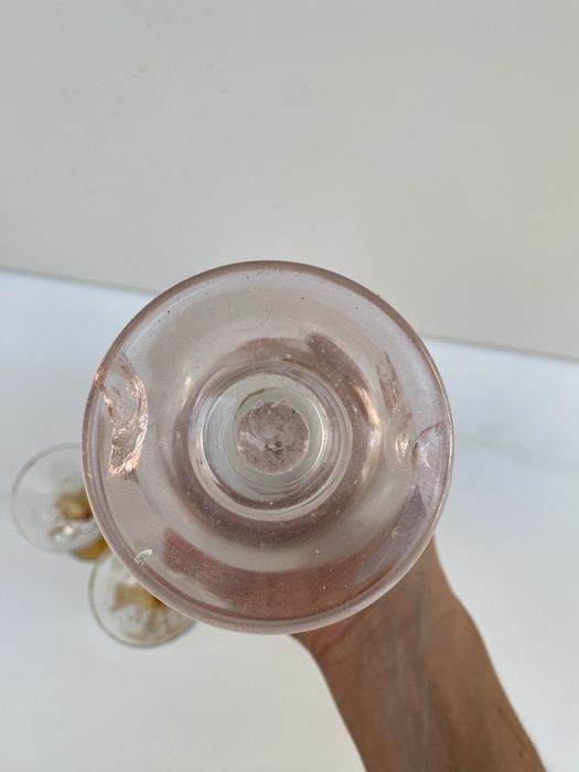 Jarra licor antiga + 2 copos (cristal fino)