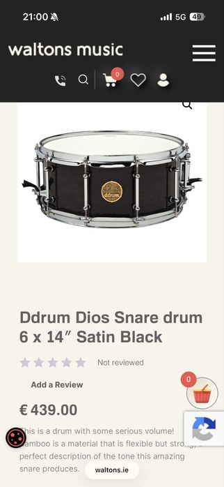 Dw PDP 805 + tarola Ddrum