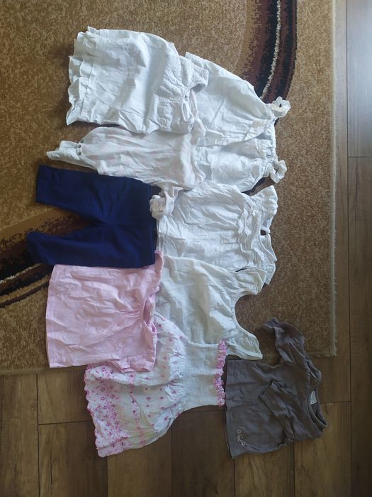 Paczka ubrań dla dziewczynki 62 - 98 - około 50 sztuk