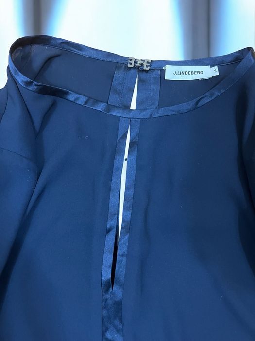 J.Lindeberg Destiny Fine Poly Crepe roz. 40 bluzka z długimi rękawami