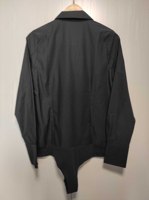 Bluzka koszulowa czarna body, Nowa, rozmiar 40