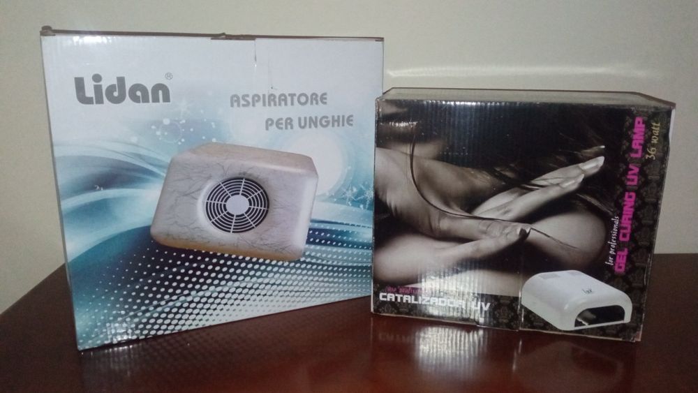Aspirador & Catalizador UV unhas de gel + Panela Cera