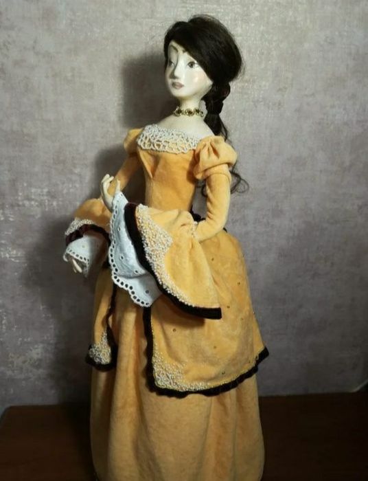 Каркасная интерьерная винтажная кукла под заказ