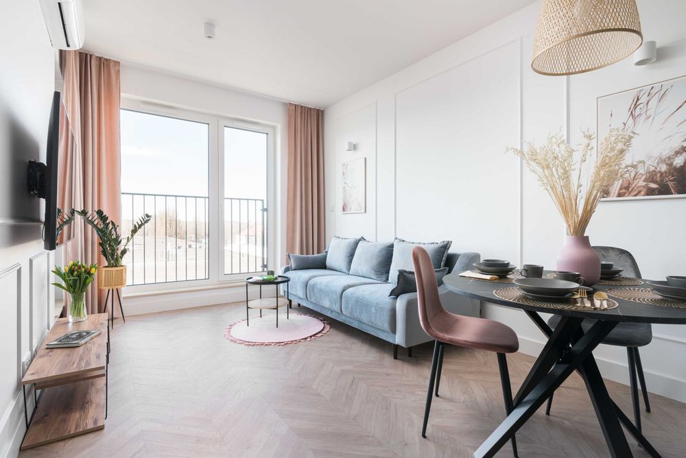 Piękny, 2 pok. apartament 41m2, klimatyzacja, panorama, full wyposażenie