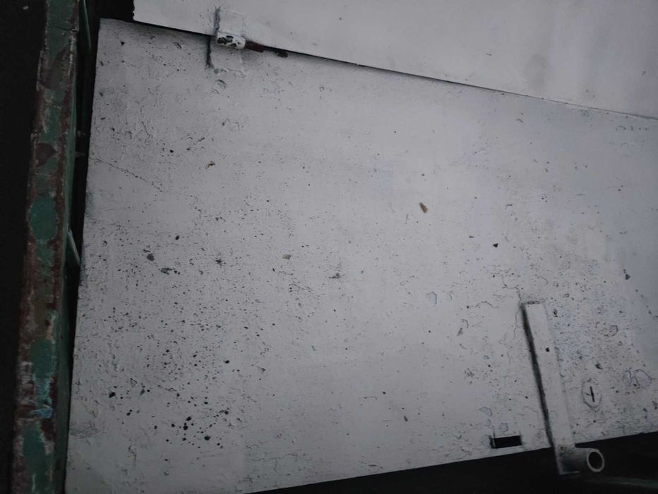 Металеві двері  у білому кольорі