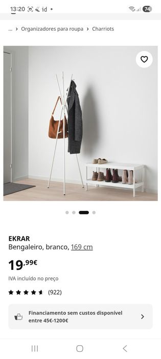 Bengaleiro ikea como novo