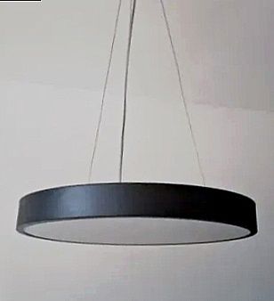 Lampa wszysząca czarna LED 60 cm