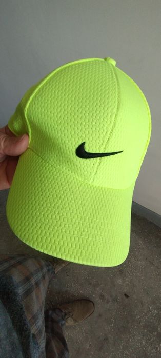 Nike Cap Orginals kolor żółty fluor Haftowane logo Haftowany Napisy
