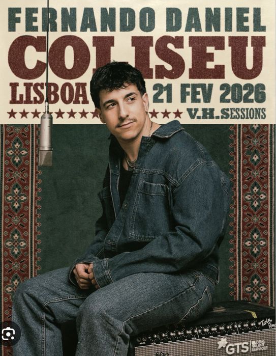 Bilhetes Fernando Daniel Coliseu 21 Fev