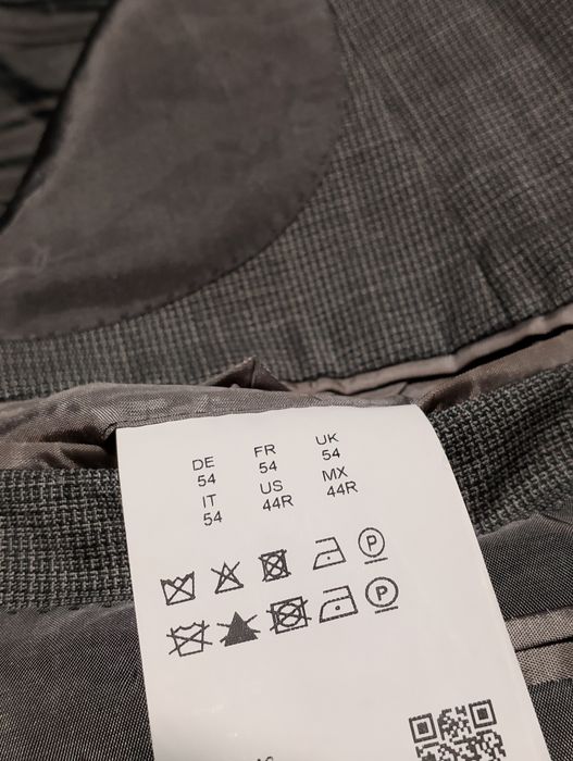 Szara Wełniana Marynarka Hugo Boss