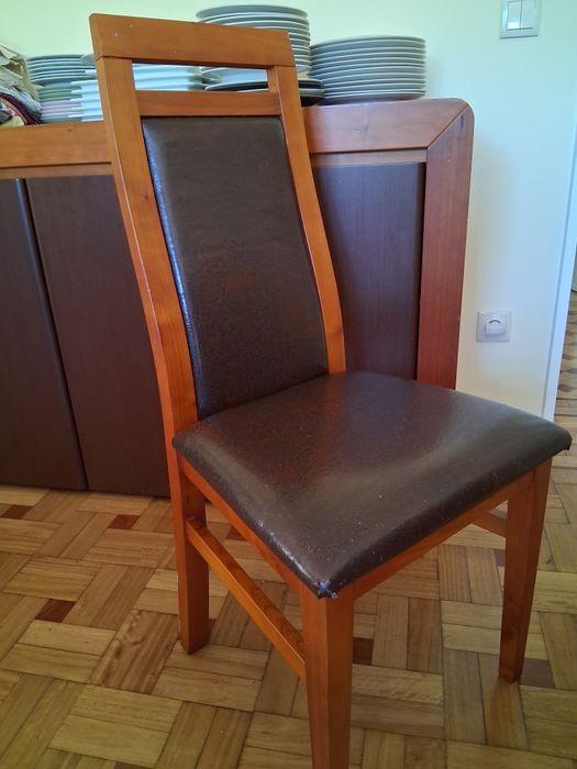 Conjunto completo sala de jantar – Mesa + 6 cadeiras + Aparador
