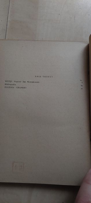 Eugenia Grandet - Honore Balzac 1955r Wydawnictwo Ossolińskich Wrocław