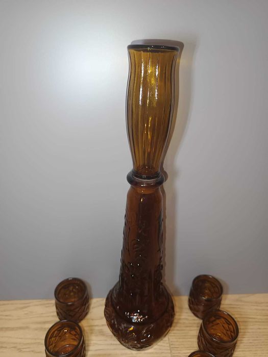 Conjunto Vintage em Vidro Âmbar – DABS Portugal