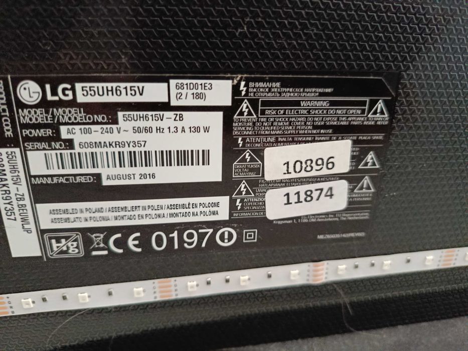 TV LG 55 polegadas a funcionar