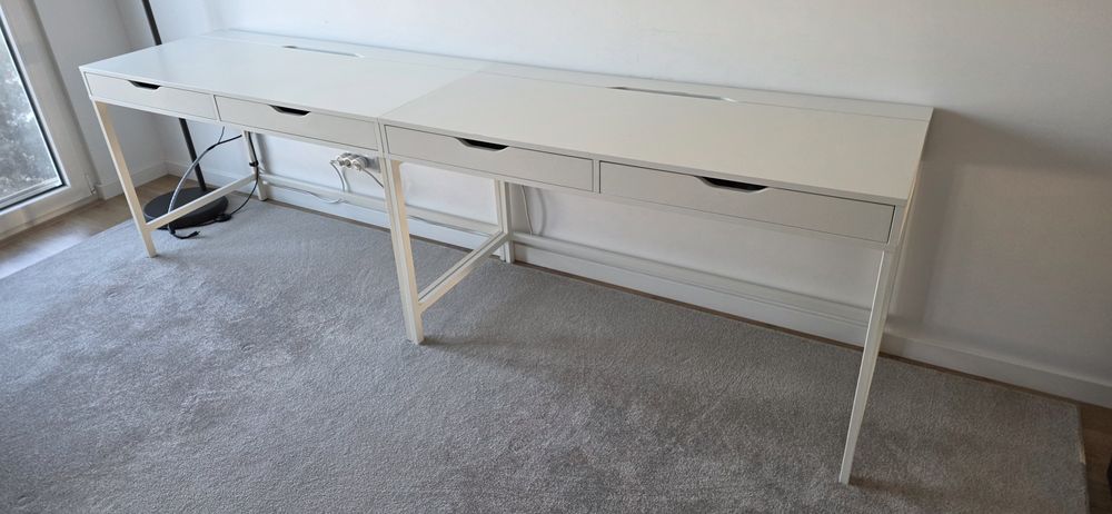 Secretárias Ikea Alex brancas 120x60