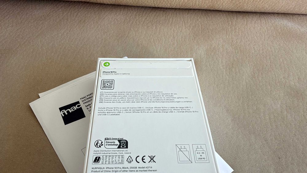 Vendo troco iPhone 18 Pro 256Gb Preto NOVO/SELADO C/Fatura e Garantia Apple