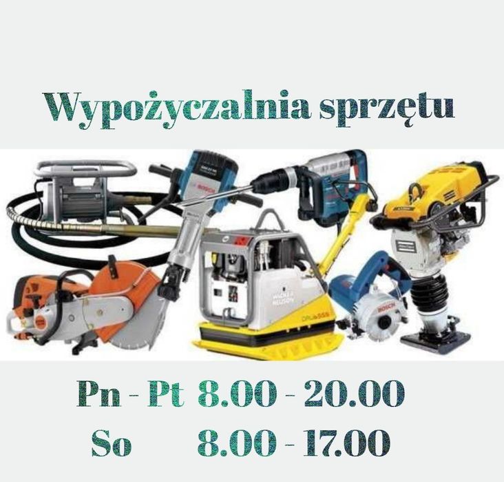 Wypożyczalnia wynajem kosa spalinowa sprzętu budowlanego ogrodniczego