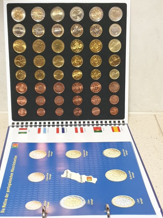 2 dicionários  de moedas Euro / Lexikon alemães  de 1999 e 2000