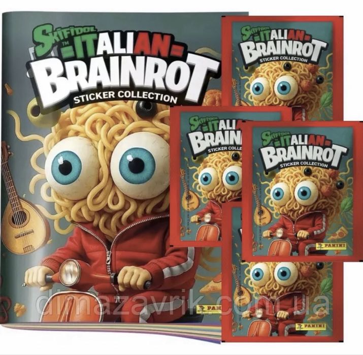 Обміняємося наліпками Italian Brainrot sticker collection