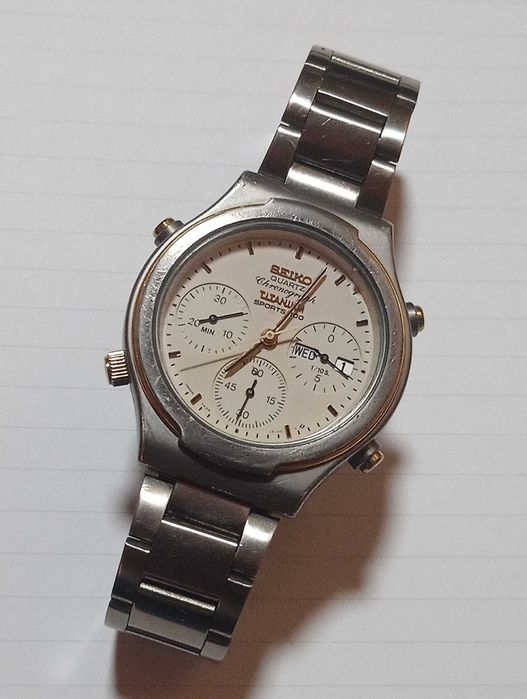 Seiko 7A38 Хронограф Tiтан колекційний