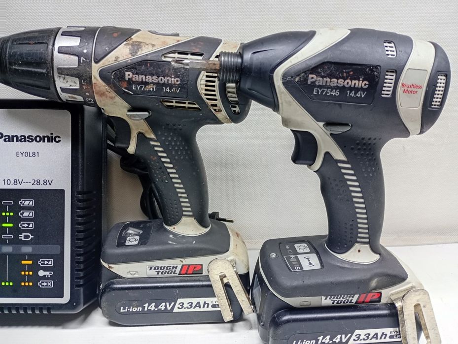 Wkrętarka Panasonic EY 7441 + Panasonic EY 7546 + Ładowarka  EY0L81