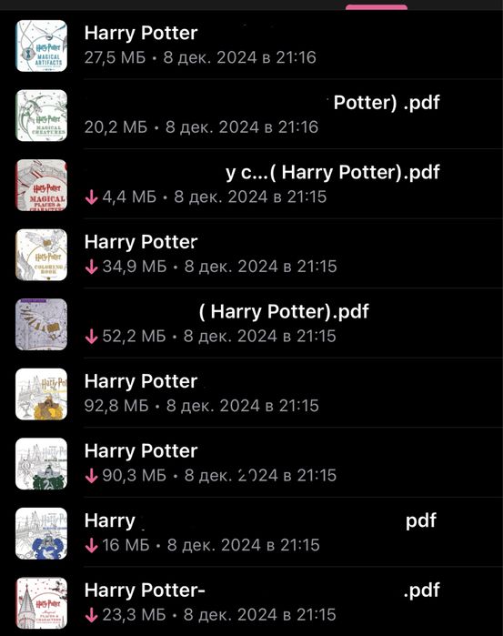 Розмальовки Harry Potter