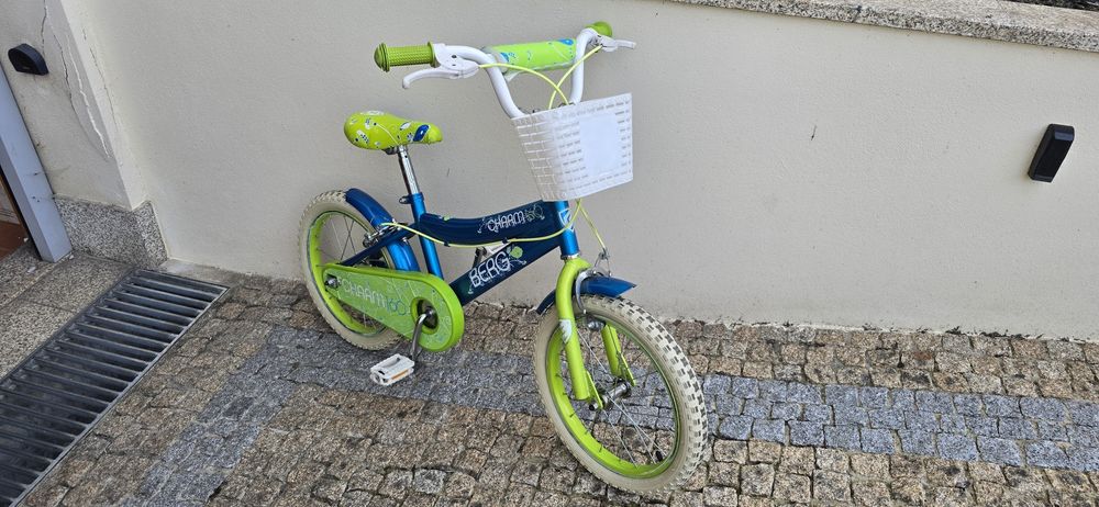 Bicicleta Criança Unisexo Roda 16 com Oferta de Capacete