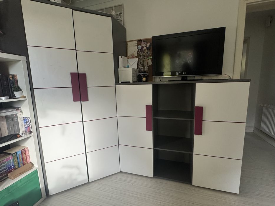 Zestaw mebli do pokoju + łóżko GRATIS