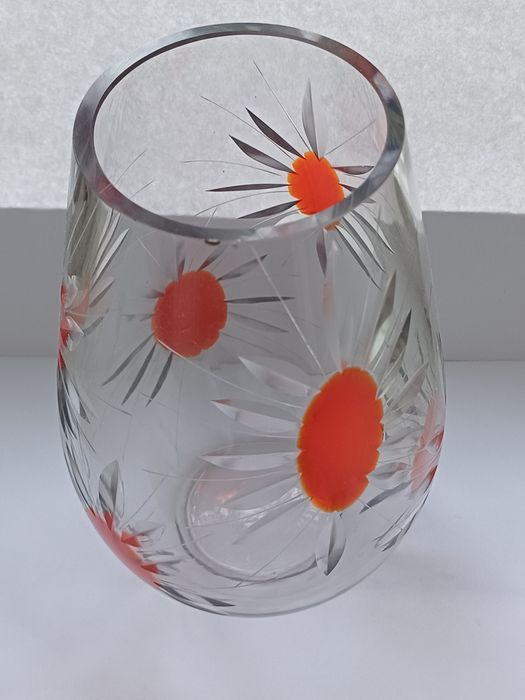 Винтажная ваза , стекло.