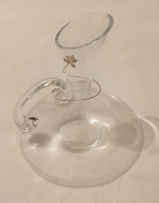 Decanter em cristal com apliques em prata426077693988710404