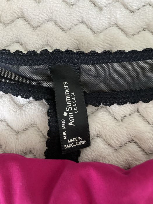 Stringi stanik komplet bielizny S