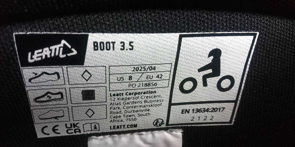 Мотоботи LEATT 3.5 8US Stealth Black/Gray