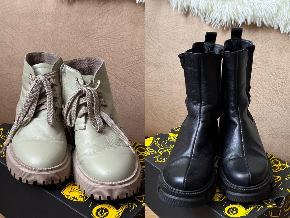 Ботинки весна , осінь , натуральна шкіра , челсі