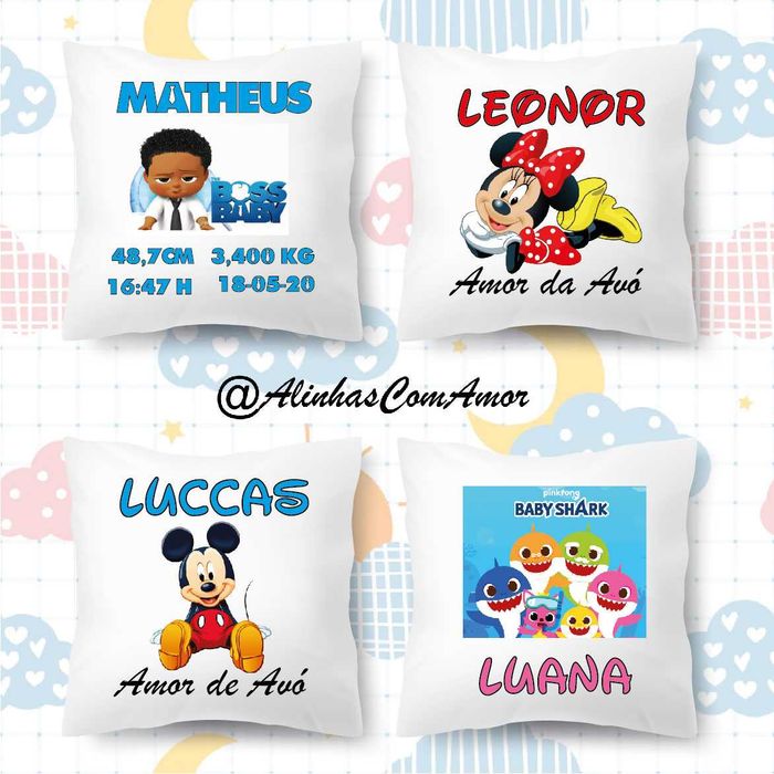 Almofadas Personalizadas 40x40cm64737775573763121