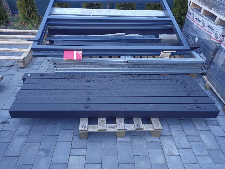 Brama dwuskrzydłowa palisadowa