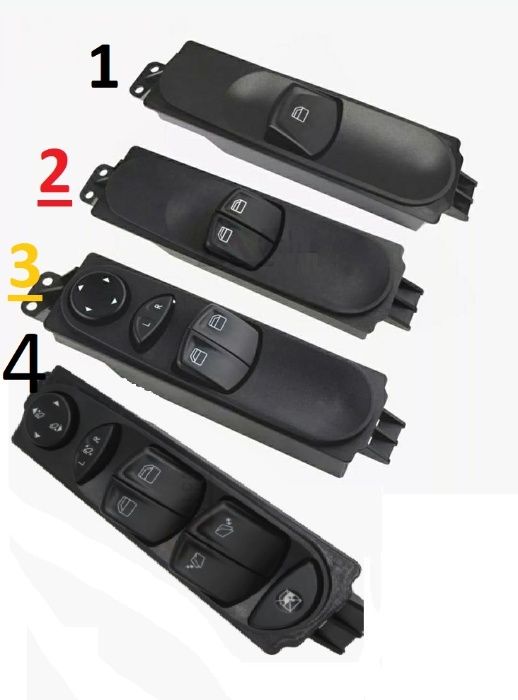 Comando interruptor vídros mercedes vito w639 Botão butoes 2003-14