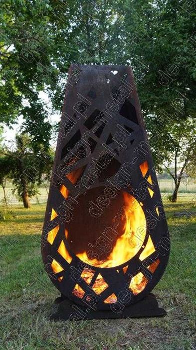 Palenisko corten grill kominek ogrodowy