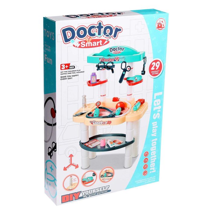 Ігровий набір лікаря 29 предметів DK 689-3 Медичний кабінет з водою