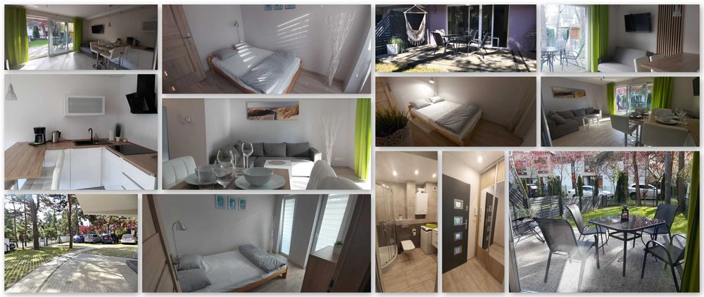 Pobierowo  Apartament 7 z tarasem i ogrodem. Huśtawka