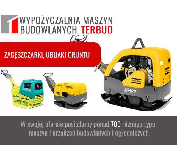 Zagęszczarki od 90 kg do 800 kg. Ubijaki.
