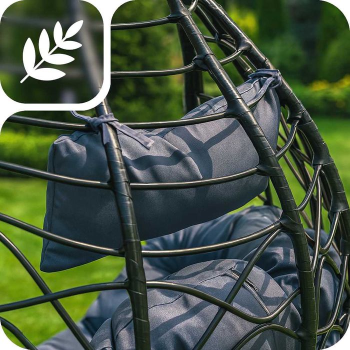 Kosz KOKON Fotel Wiszący Ogrodowy HUŚTAWKA Jakosc PREMIUM GRUBY XXL