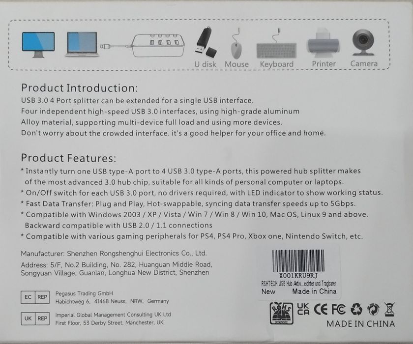 Rozdzielacz USB 3. 0 H U B