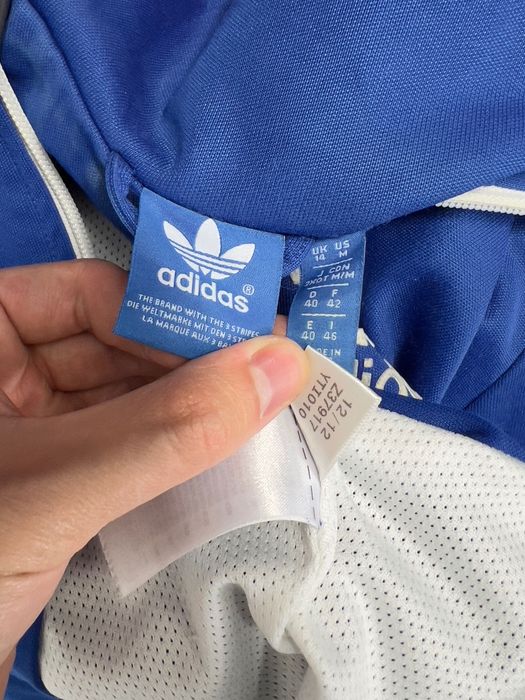 Bluza Adidas Stripes Zipped Vintage Y2K Blue
