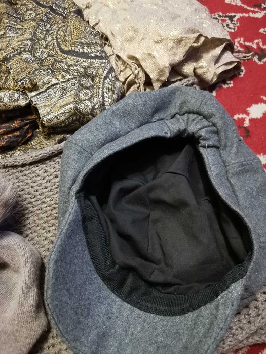 Набор берет и платок шифоновый шарф  шапка хомут кепка шерсть