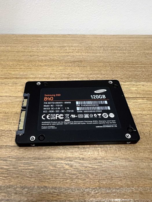 Samsung SSD 120 GB SSD Series 840 MZ-7TD12064284520396291121