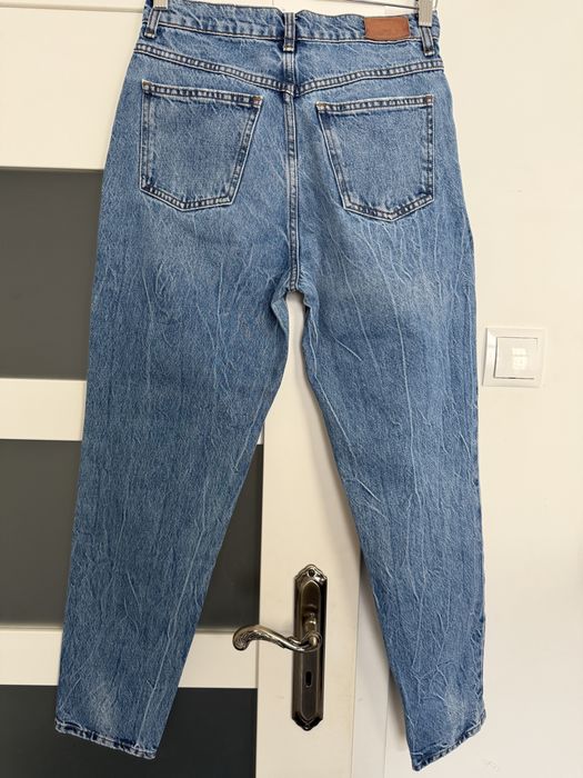 Jeansy Mom Jeans MANGO roz. 36 S Wysoki Stan 100% Bawełna Denim