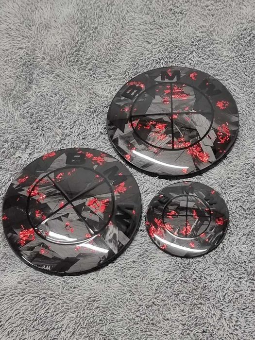 Símbolos BMW Carbono (Capô, Mala, Jantes, Volante) Personalizável