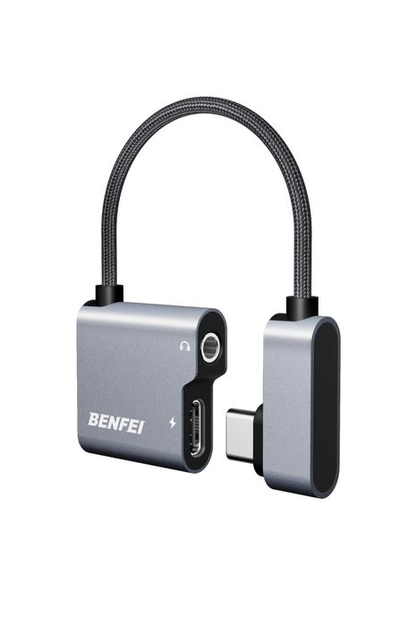 Adapter USB-C Audio 3,5 mm + Ładowanie 60W Do IPhone 15, S24, Pixel