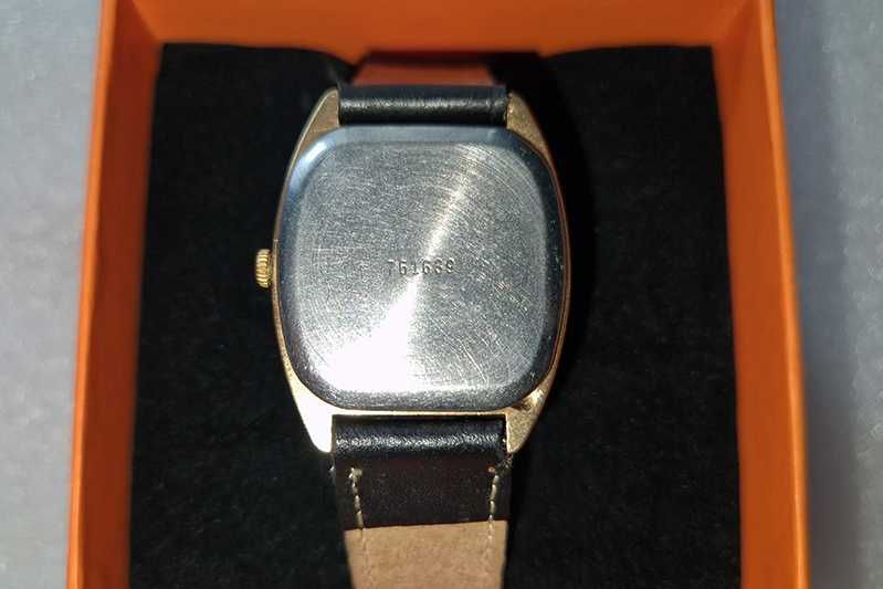 Czajka - Чайка 761639 złocony zegarek męski 17 jevels CCCP 1980-89 1601A