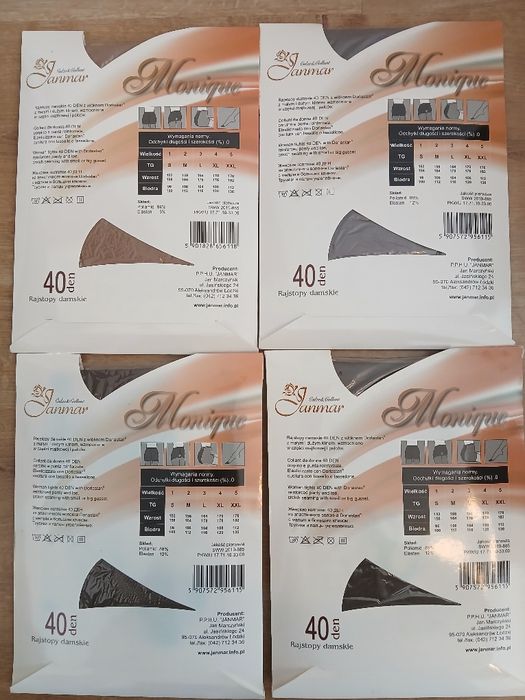 Rajstopy laycra 40 DEN roz. M-2 (4 pary) (22B)